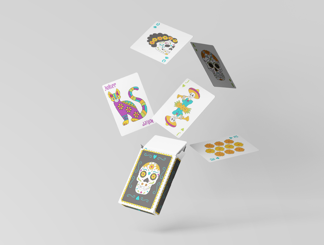 Mockup of Skull Cards